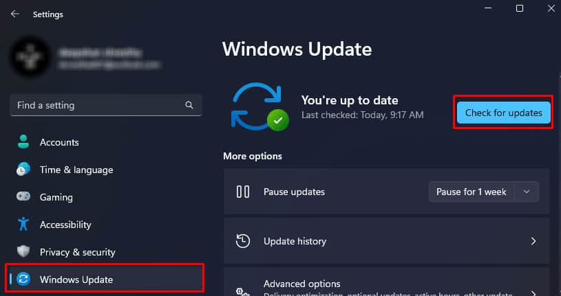 update windows surface camera not working
