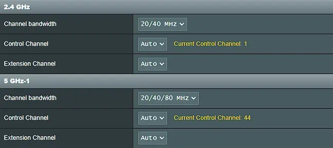 How to Install or Setup ASUS Router 14 wifi-band-channel-settings