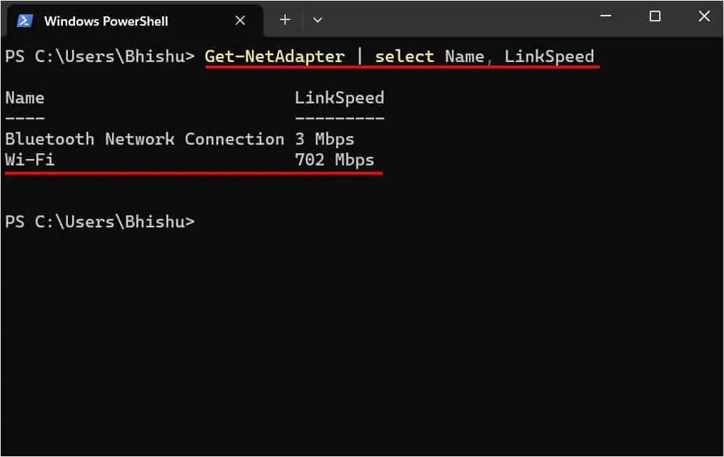 3 Simple Ways to Check Wi-Fi Speed in Laptop 17 wifi-link-speed-in-powershell