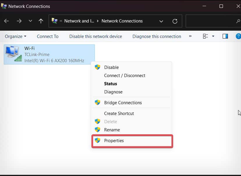 wifi properties