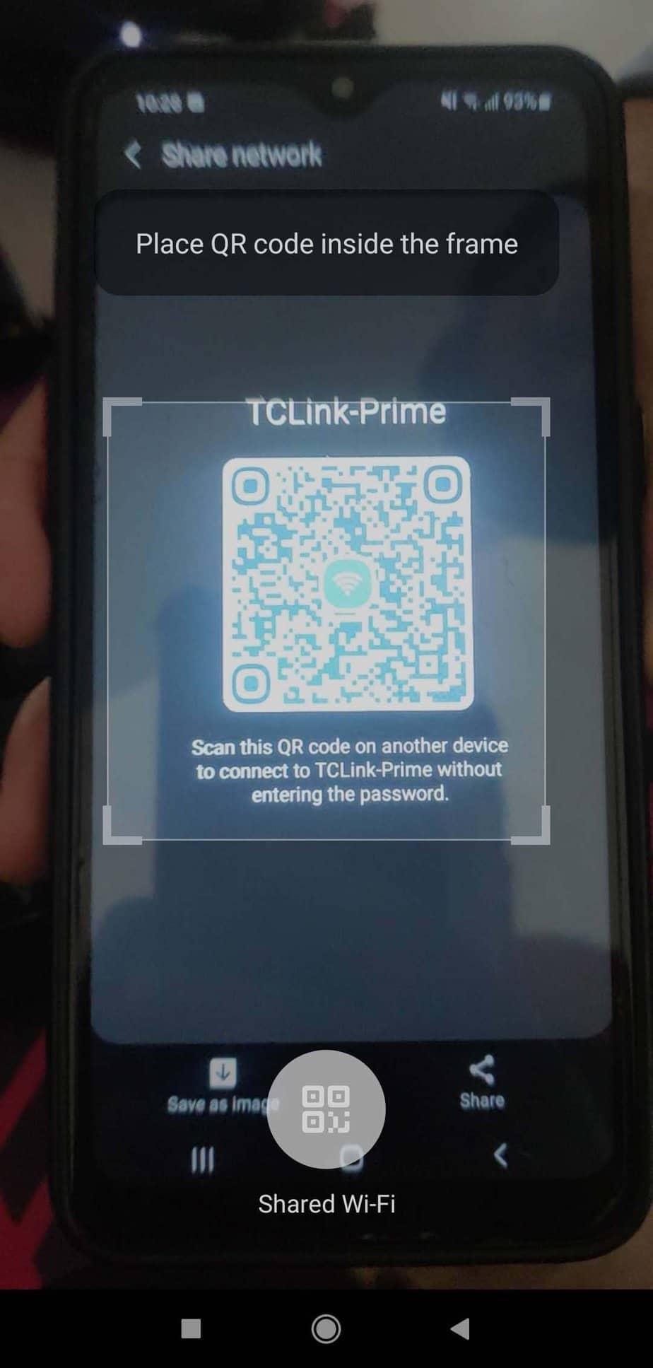 wifi sharing with qr code