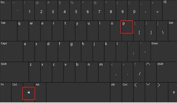 windows-p-to-open-projection-settings