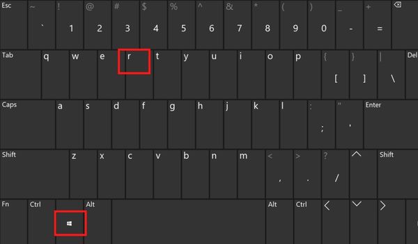 windows r to open run
