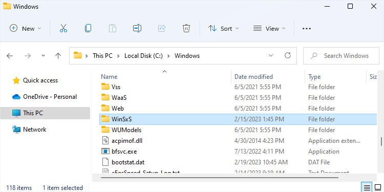 DISM, SFC, CHKDSK: What’s the Difference 1 winsxs-windows-folder