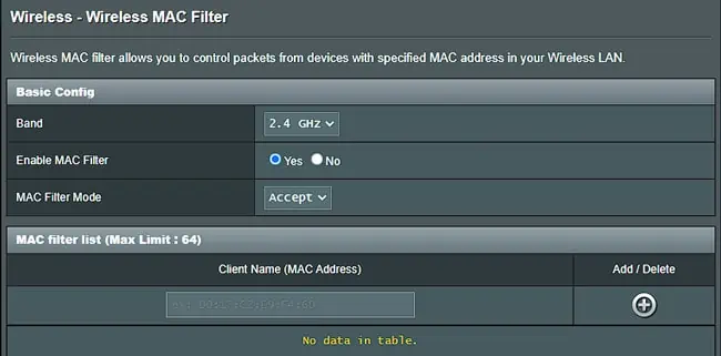 How to Install or Setup ASUS Router 16 wireless-mac-filter