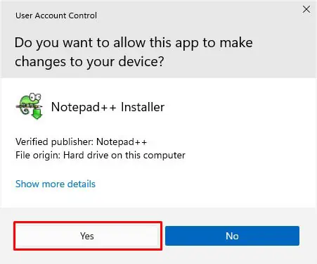 yes-to-notepad-installer-uac