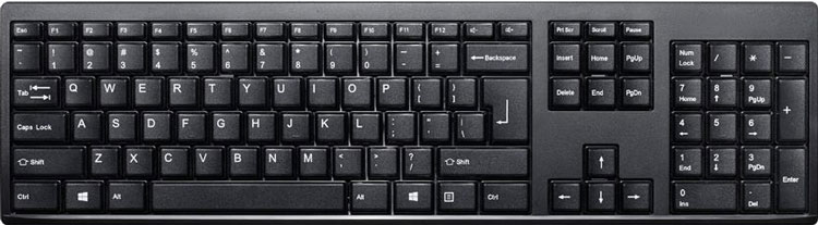 All the Types of Keyboard Sizes Explained 2 Full-size-100%-keyboard
