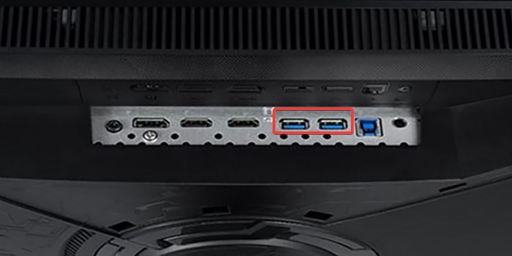 USB port in Asus monitor (2)