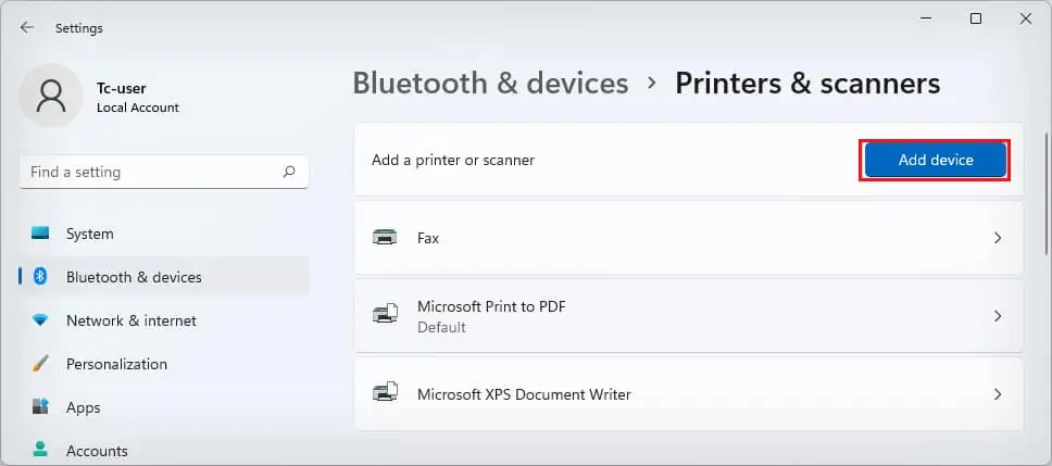 How to Add a Printer in Windows 20 add-device-button-on-settings