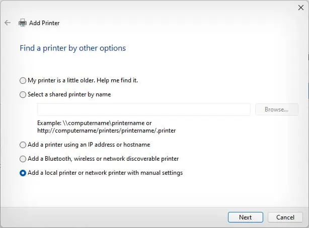 How to Add a Printer in Windows 22 add-local-printer-with-manual-settings