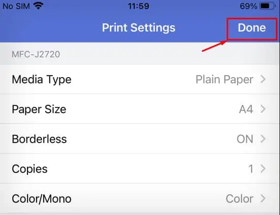 How to Print From iPhone? Step-by-Step Guide 30 adjust-print-settings-in-brother-printer-and-click-done