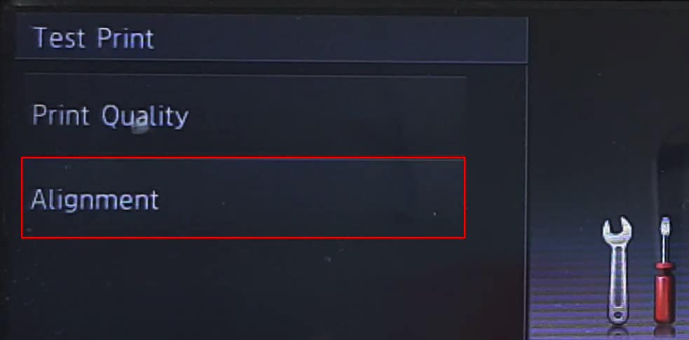 alignment-option-in-brother-printer