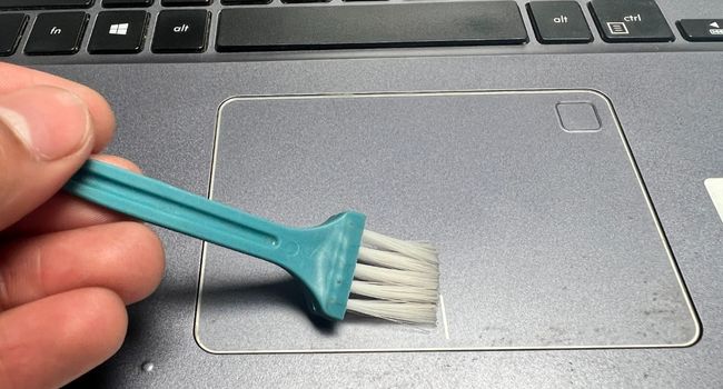 brush to clean laptop touchpad