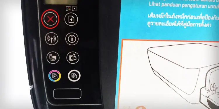 How to Fix E4 Error on HP Printer 26 cancel-button-on-printer