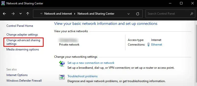 How to Make Printer Wireless? 7 Easy Ways 15 change-advanced-sharing-settings