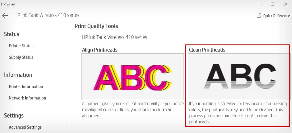 clean-printhead-on-hp-printer