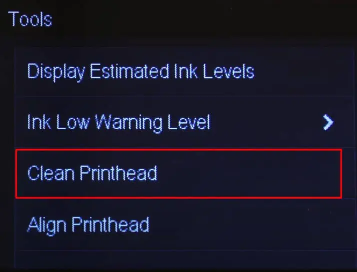 How to Clean HP Printhead 20 clean-printhead-on-touch-printer