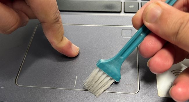 clean touchpad brush