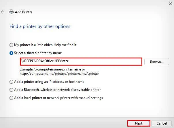 How to Make Printer Wireless? 7 Easy Ways 26 click-next-after-selecting-printer