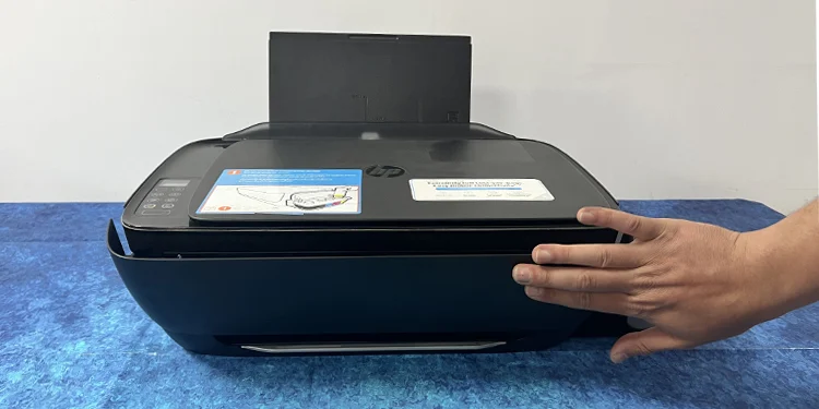 how to fix flashing orange light on hp printer