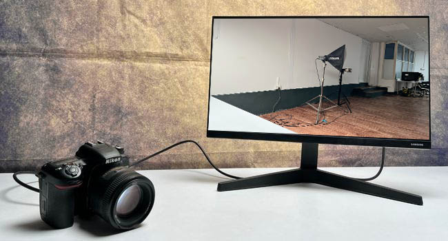 connect dslr to monitor