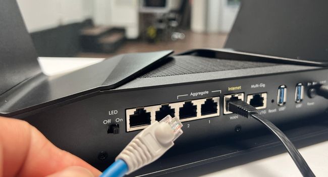 disconnect ethernet cable from router