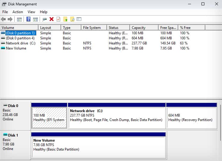 disk management