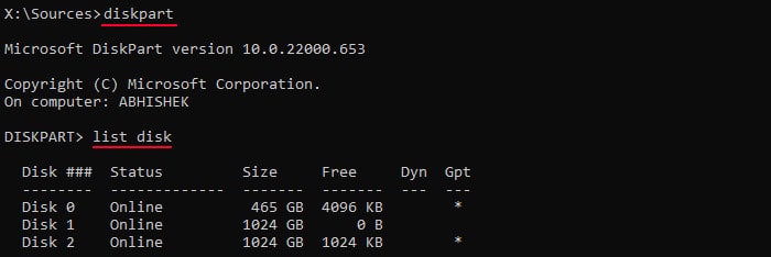 diskpart-list-disk