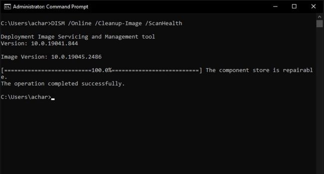 dism command in safe mode