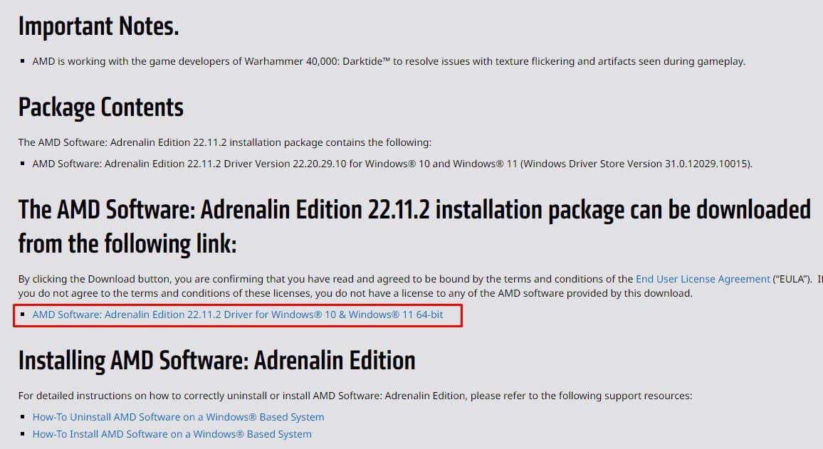 download amd driver amd crash