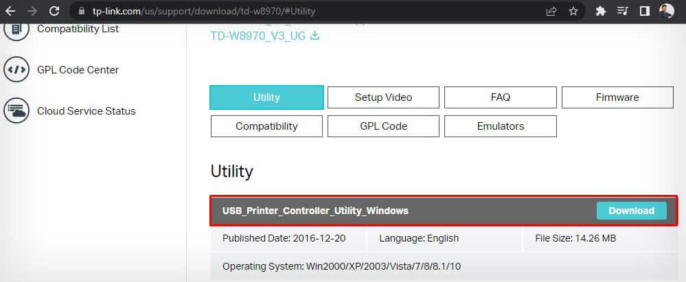 download-usb-printer-utility-for-tp-link