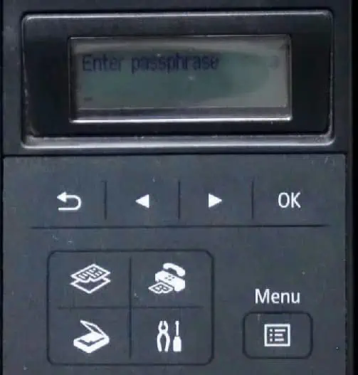 How to Connect Canon Printer to Wi-Fi 20 enter-passphrase-in-canon-printer