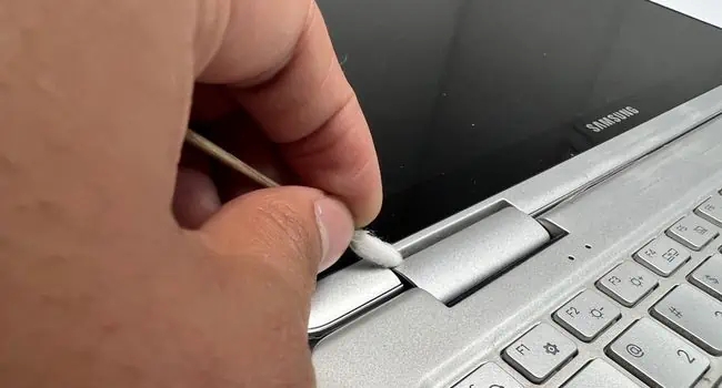 How to Clean a Laptop: Comprehensive Guide 97 extend-laptop-to-clean-the-hinge