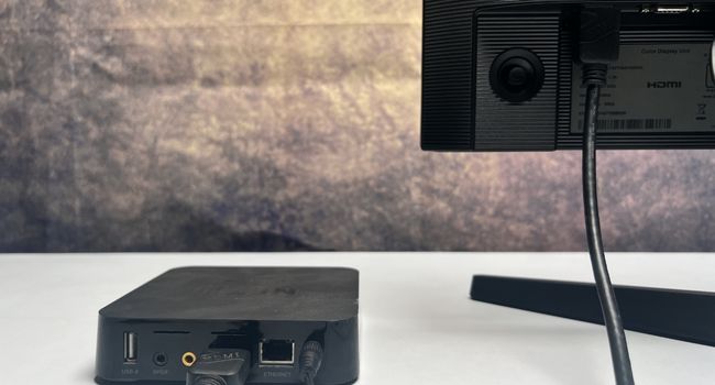 hdmi connection set top box and monitor