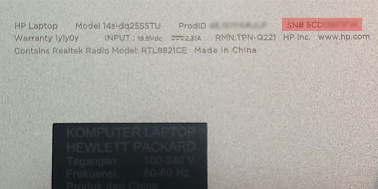 How to Find Serial Number on HP Laptop? 6 Simple Ways 1 hp-serial-number