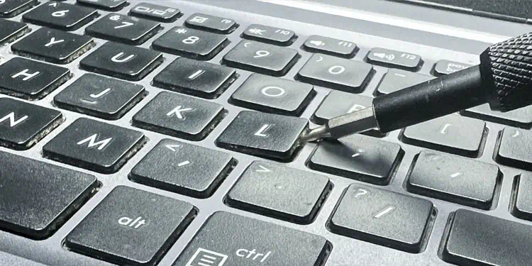 Keyboard is Double Typing? Here’re 6 Ways to Fix it 14 insert-screwdriver-keyboard-1