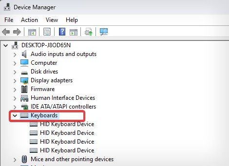 keyboard drivers update
