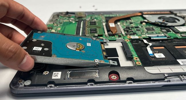 laptop hard drive removal