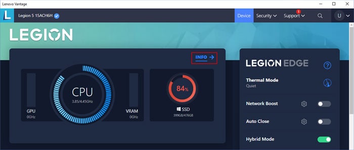 lenovo-vantage-device-info
