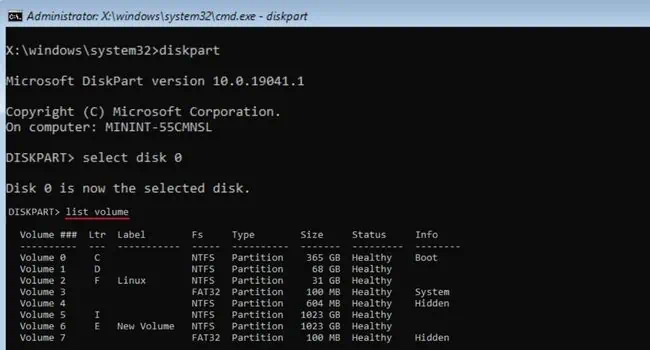 14 Ways to Fix Windows Boot Loop 17 list-volume