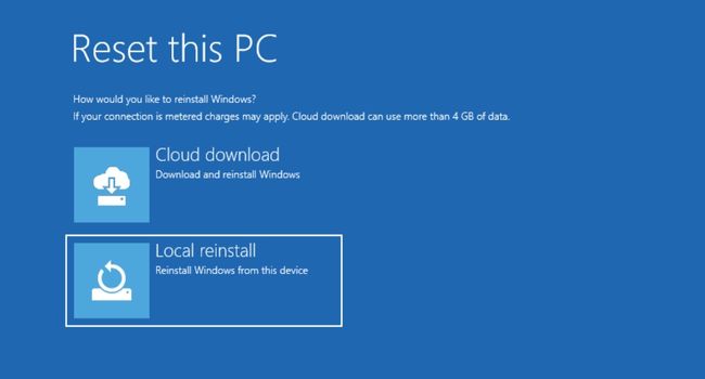 local reinstall