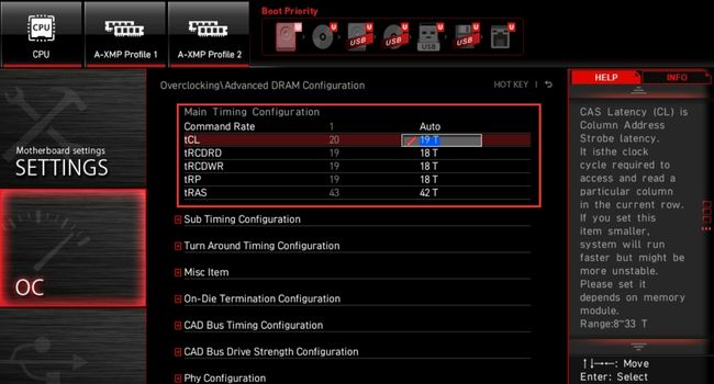 lower memory timings
