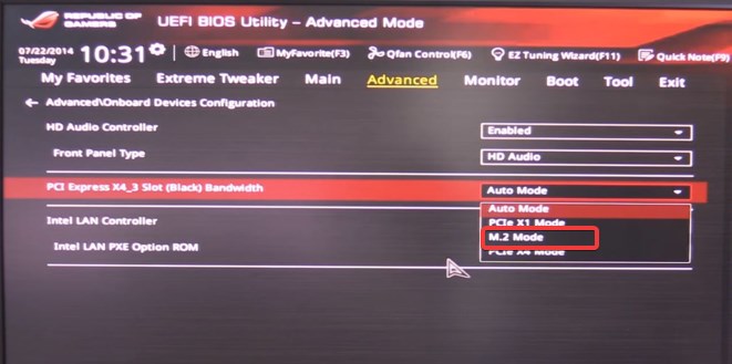m.2 mode