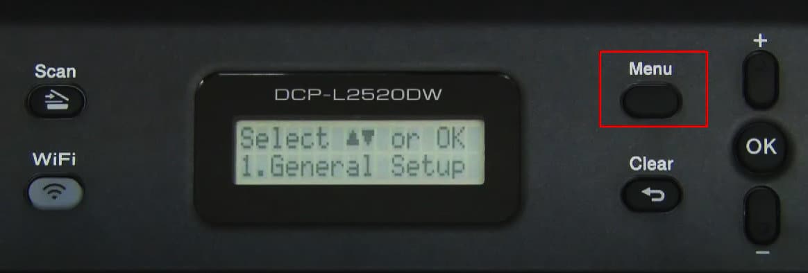 menu-button-on-printer