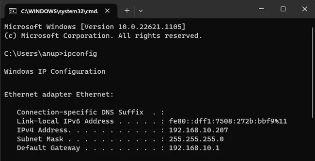 modem-ip-address-default-gateway