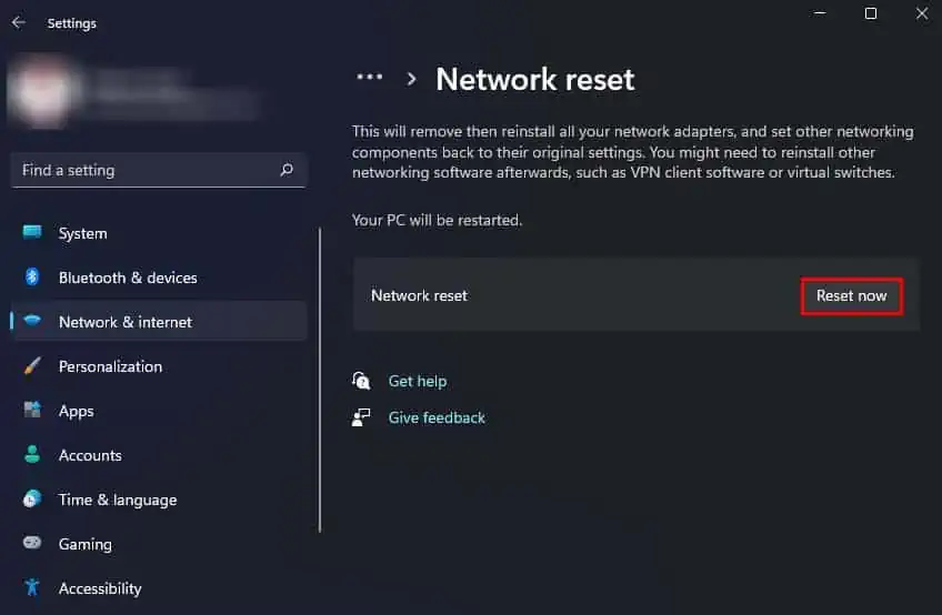 Fixed: My Computer Won't Connect to Wi-Fi 15 network-reset