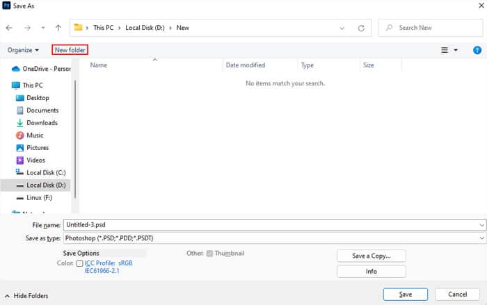 new-folder-save-as-window