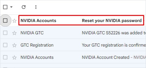 nvidia account reset password