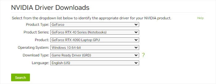 nvidia-driver-search