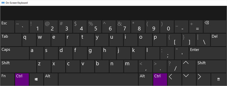 Why is My Ctrl Key Not Working? 7 Ways to Fix It 11 on-screen-keyboard-ctrl-key-press